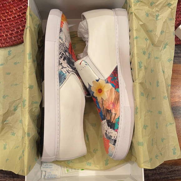 Robert Graham Men’s Floral Design Leather Shoes multi color SO GORGEOUS - Picture 11 of 11